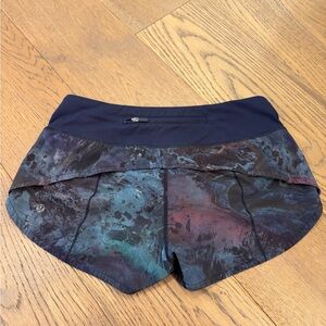 Lululemon Athletica Navy and Multicolor Speed Up 2.5” Athletic Shorts